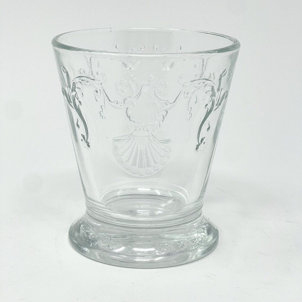 La Rochere Versailles Nautical Shell Embossed Double Old Fashioned Glass Tumbler